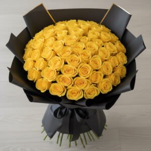100 Long-Stem Yellow Rose Bouquet