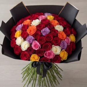 50 Long-Stem Assorted Rose Bouquet