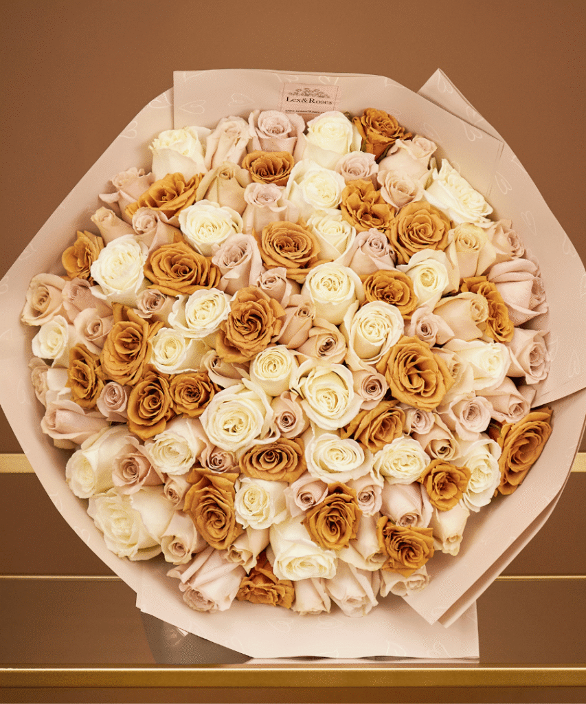 Cappuccino Deluxe Rose Bouquet