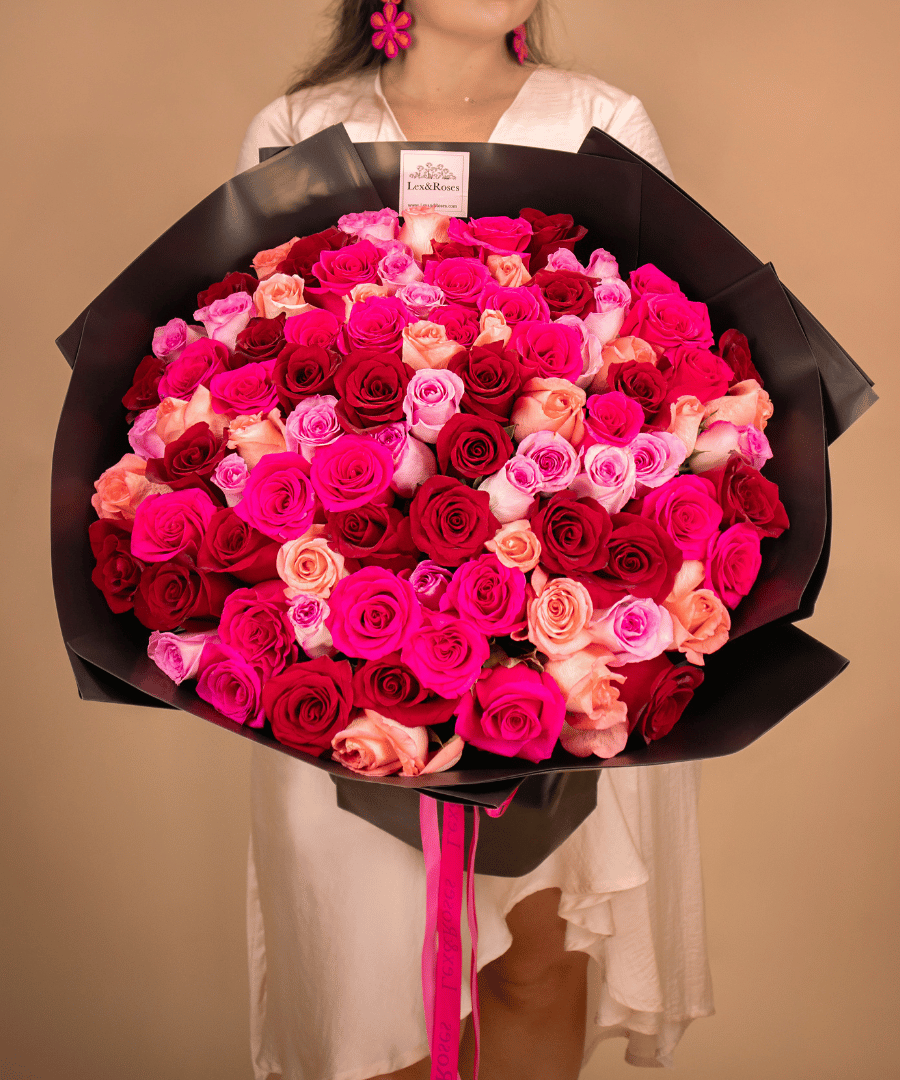 Cherry Rose Bouquet