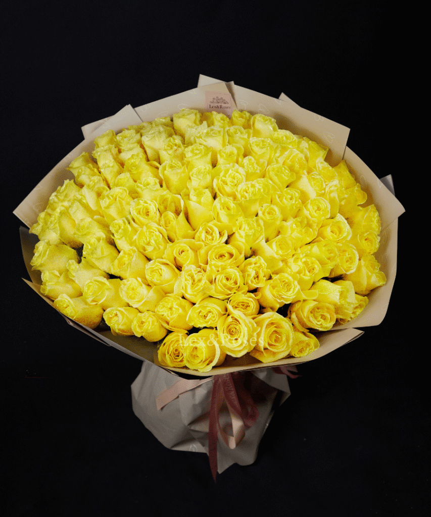 Glitter Yellow Roses