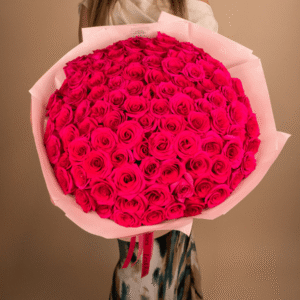 Hot Pink Rose Bouquet