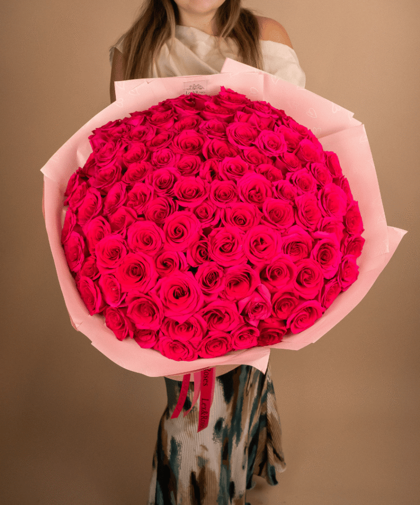 Hot Pink Rose Bouquet