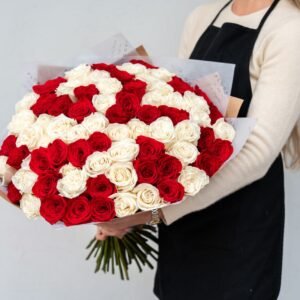 NO. 359 - 75 Red and White Roses