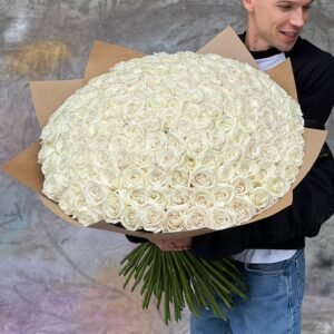 NO. 444 - TWO HUNDRED WHITE ROSES