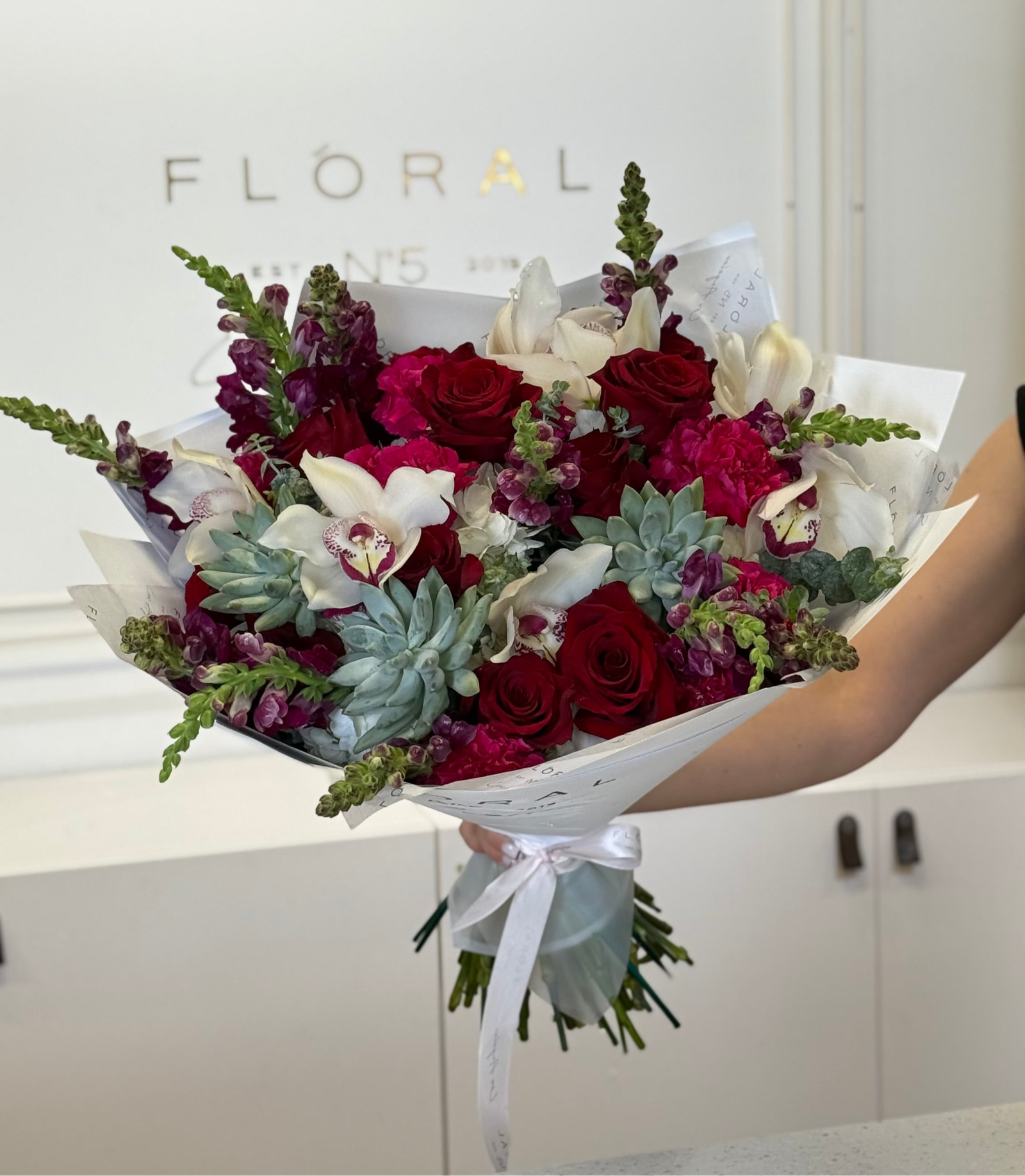 NO.12-Cymbidium orchid and Roses