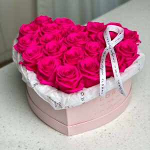 NO.228 - ETERNAL HOT-PINK ROSES HEART