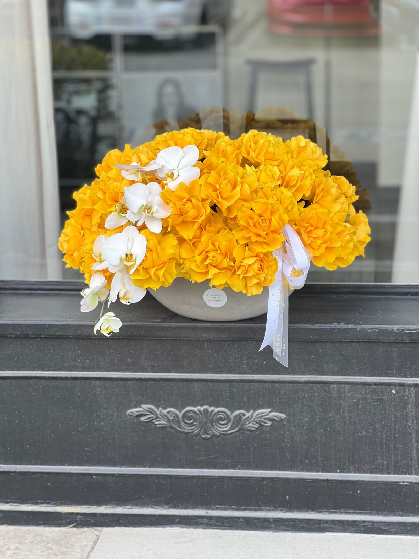 No.278 - Yellow Roses & Orchids