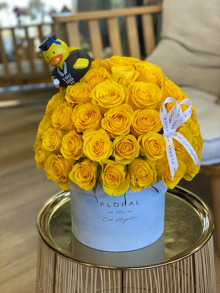 NO.60 – Yellow Roses Graduation Box