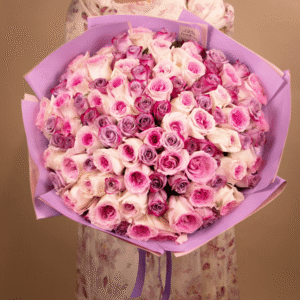 Pink & Purple Rose Bouquet